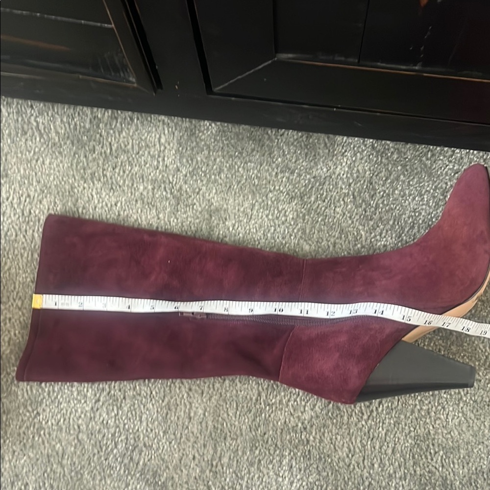 Vince Camuto Burgundy Knee-High Boots - Picture 13 of 16